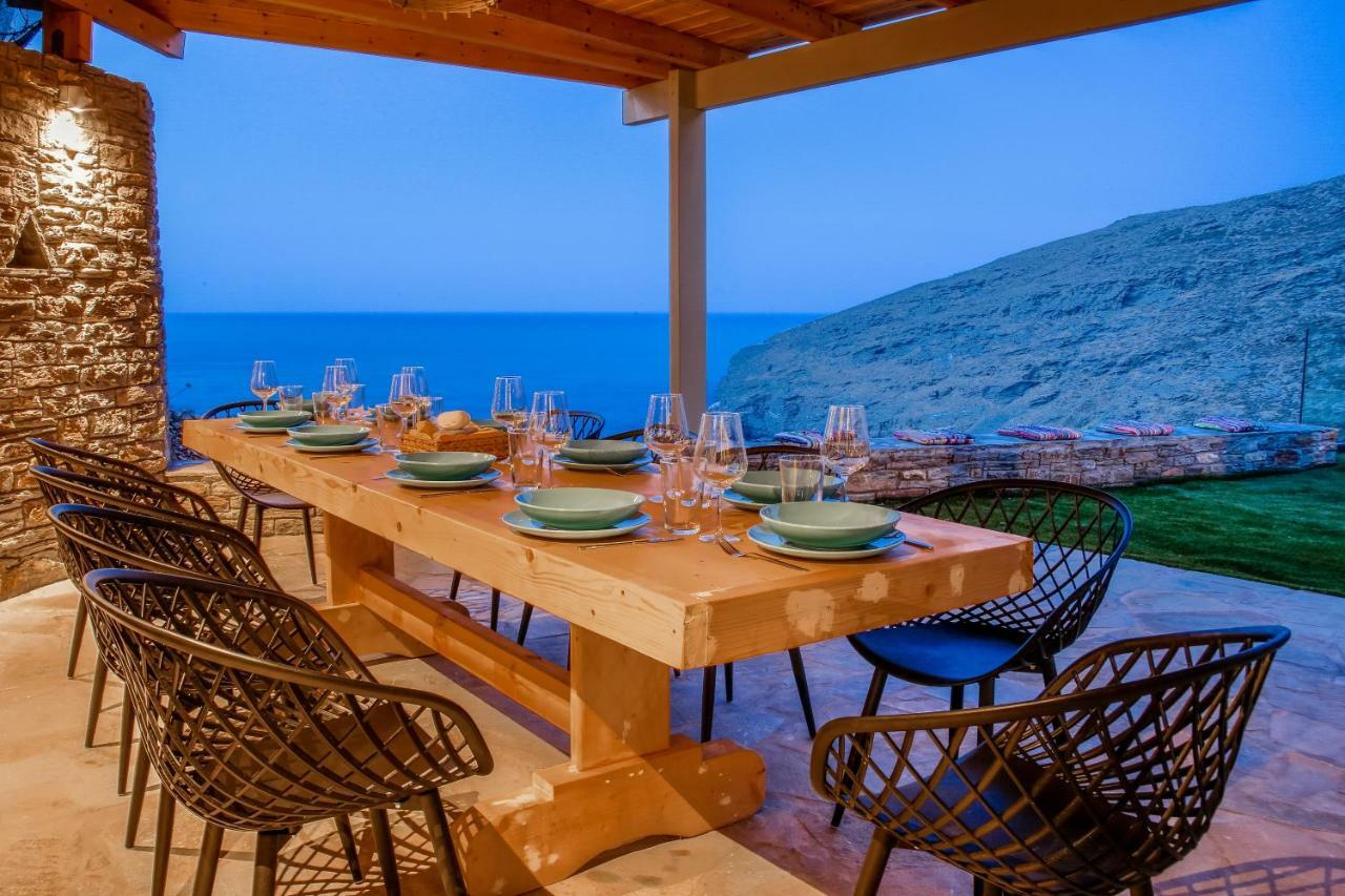 Anastasis Luxury Villa Andros With Heated Pool Sineti Kültér fotó