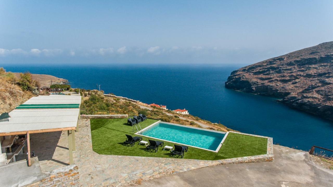 Anastasis Luxury Villa Andros With Heated Pool Sineti Kültér fotó