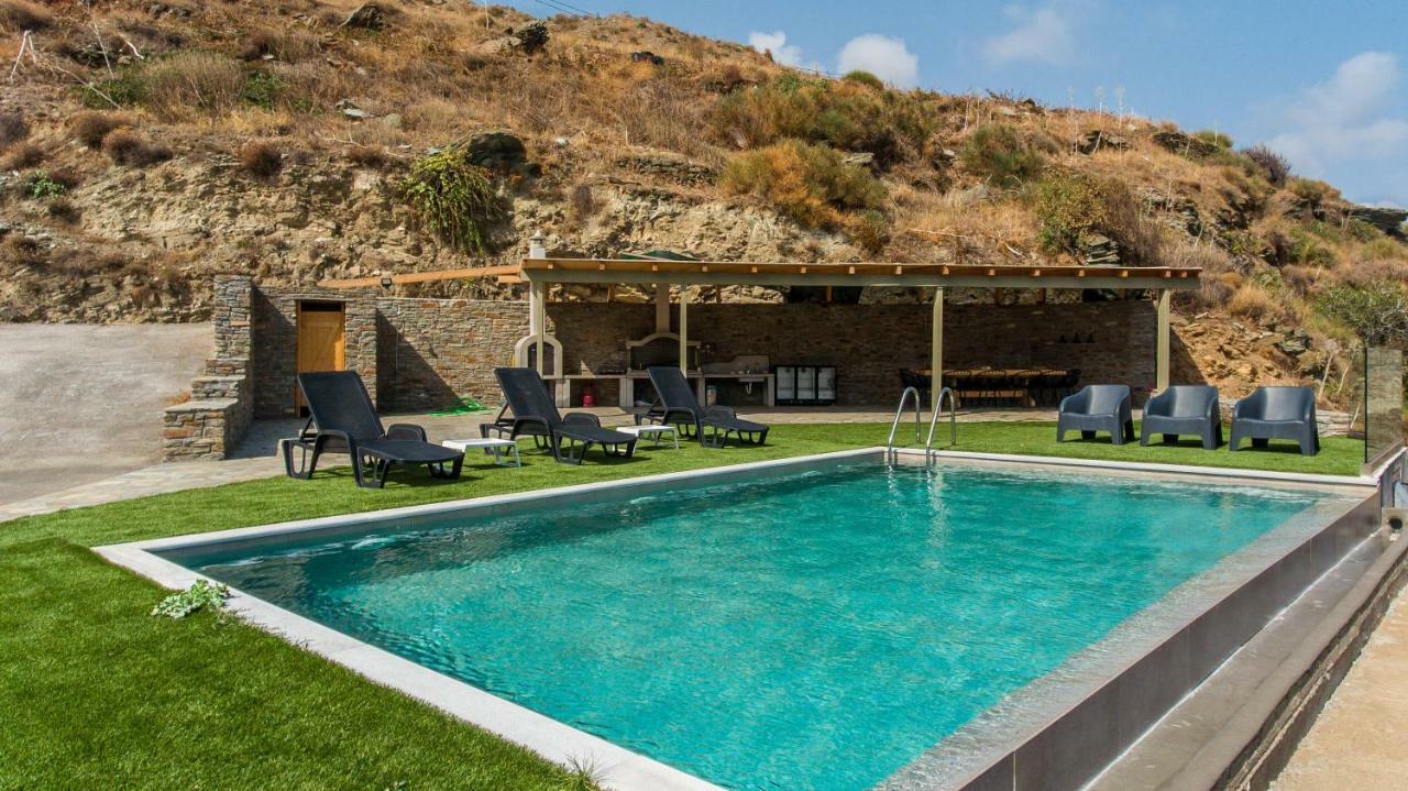 Anastasis Luxury Villa Andros With Heated Pool Sineti Kültér fotó